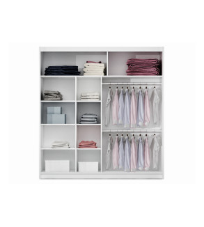 Schwebetürenschrank SR 203 cm mit Spiegel