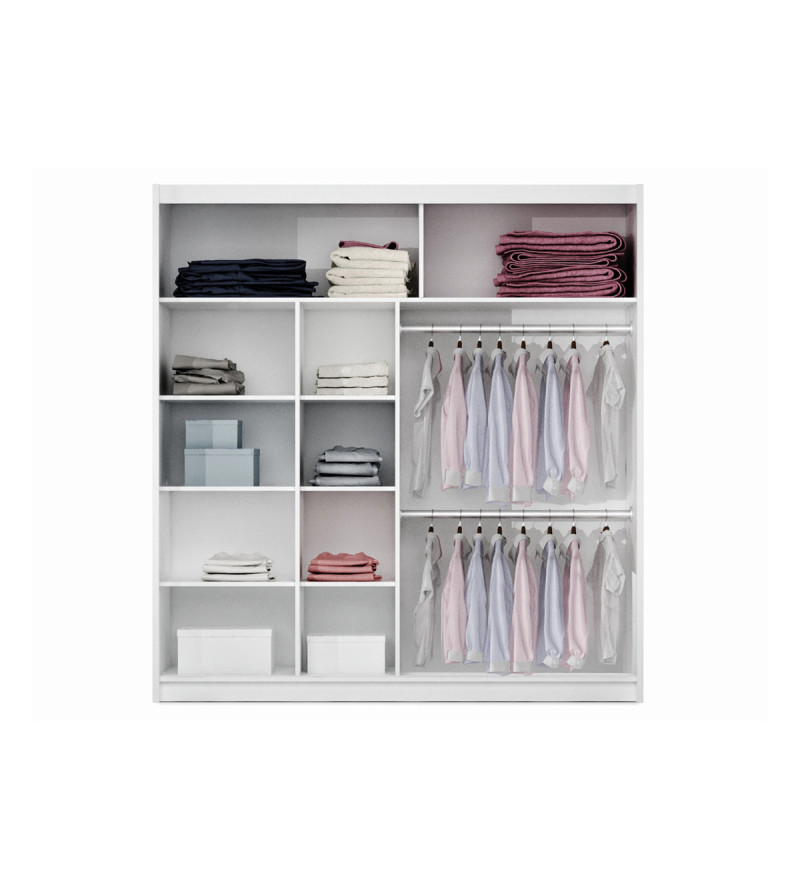 Schwebetürenschrank SR 203 cm mit Spiegel