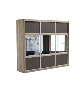 Schwebetürenschrank SR 250 cm mit Spiegel