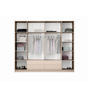 Kleiderschrank SN 250 cm mit Spiegel