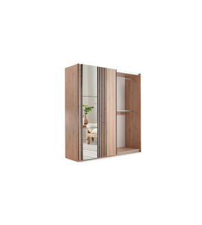 Schwebetürenschrank SA 203 cm mit Spiegel