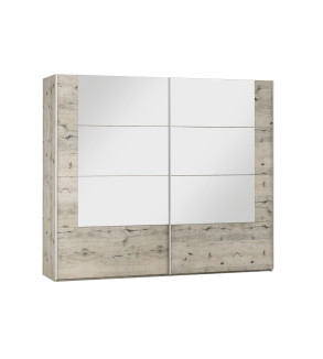 Schwebetürenschrank TN 250 cm mit Spiegel