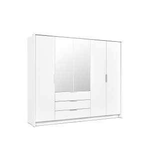 Kleiderschrank TG 255 cm mit Spiegel