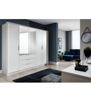 Kleiderschrank TG 255 cm mit Spiegel