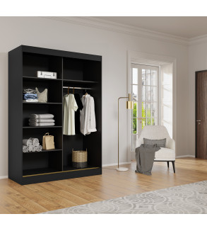 Schwebetürenschrank MO 180 cm mit Spiegel