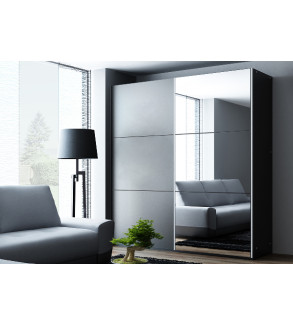 Schwebetürenschrank VO 120 cm mit Spiegel