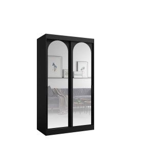 Schwebetürenschrank MO 120 cm mit Spiegel