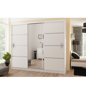 Schwebetürenschrank VS 250 cm mit Spiegel