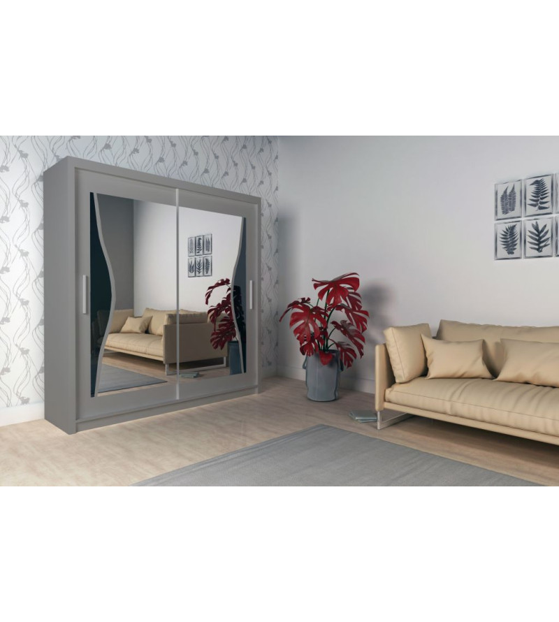 Schwebetürenschrank BA 150 cm mit Spiegel