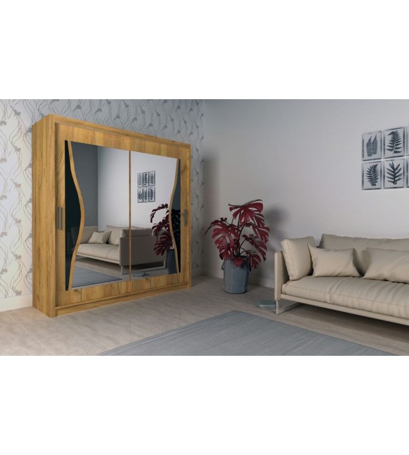 Schwebetürenschrank BA 150 cm mit Spiegel