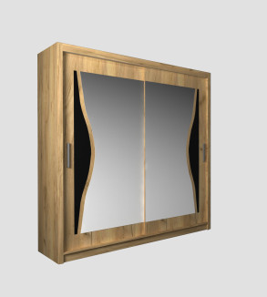 Schwebetürenschrank BA 203 cm mit Spiegel