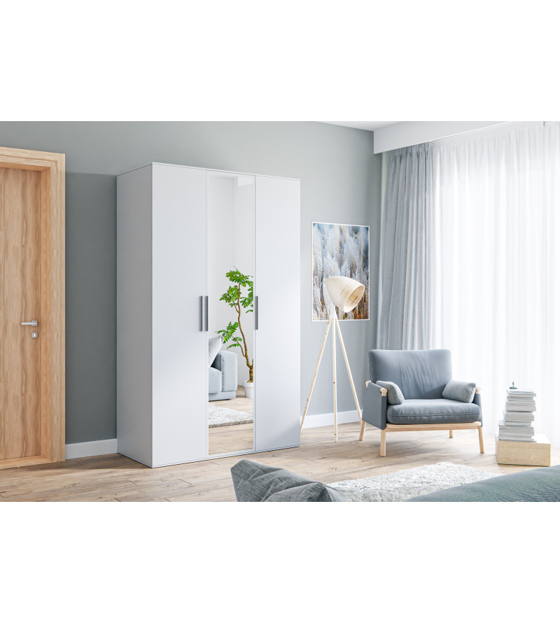 Kleiderschrank BO 120 cm mit Spiegel