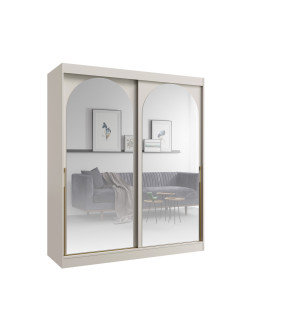 Schwebetürenschrank MO 180 cm mit Spiegel