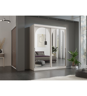 Schwebetürenschrank MO 180 cm mit Spiegel