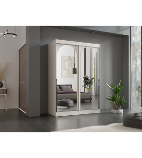 Schwebetürenschrank MO 150 cm mit Spiegel