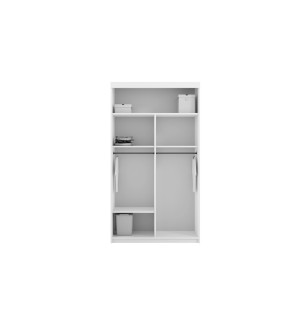 Schwebetürenschrank Lux 100 cm mit Spiegel