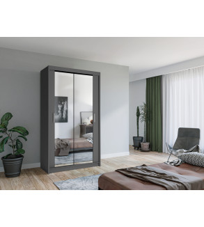Schwebetürenschrank Lux 120 cm mit Spiegel