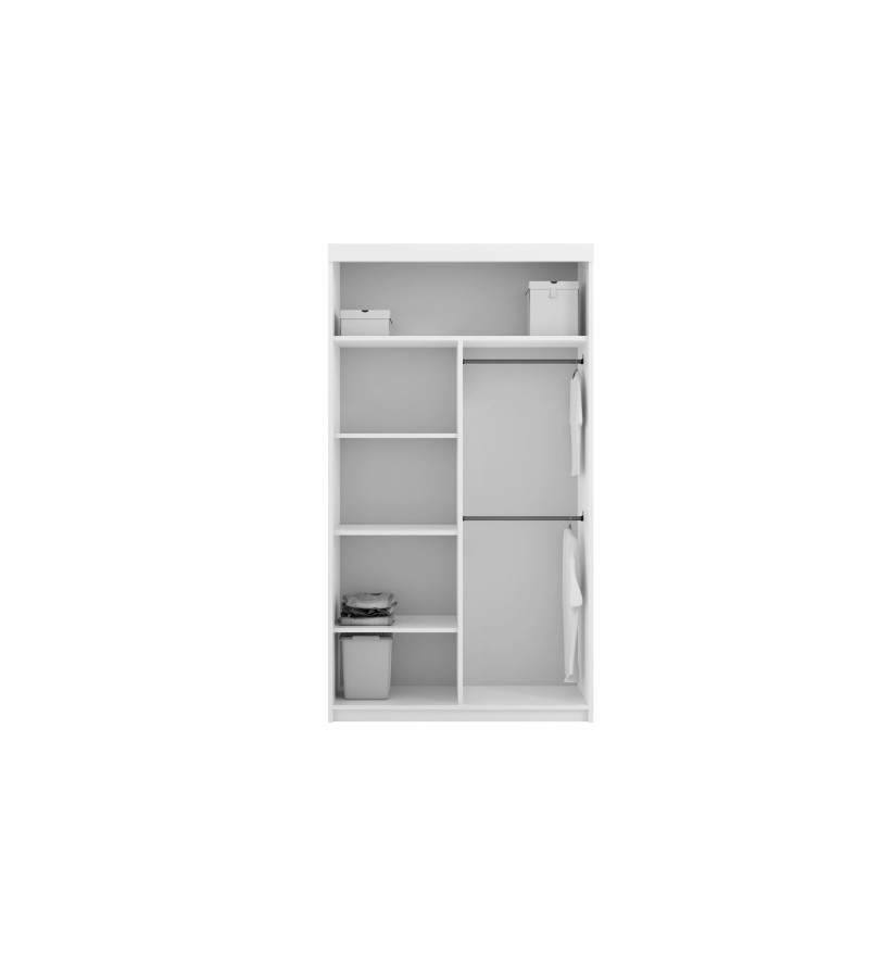 Schwebetürenschrank Lux 120 cm mit Spiegel