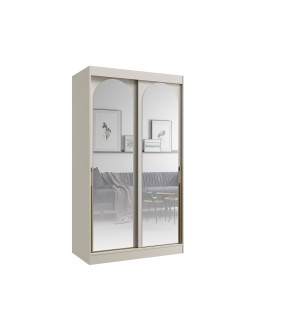 Schwebetürenschrank MO 120 cm mit Spiegel