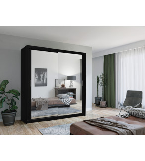 Schwebetürenschrank Lux 203 cm mit Spiegel