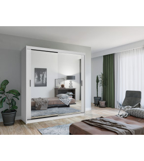 Schwebetürenschrank Lux 203 cm mit Spiegel