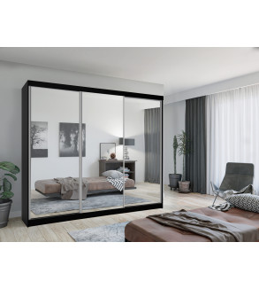 Schwebetürenschrank Lux 250 cm mit Spiegel