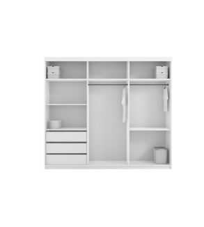 Schwebetürenschrank Lux 250 cm mit Spiegel