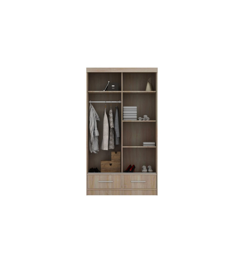 Schwebetürenschrank MA 120 cm mit Spiegel