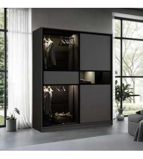 Schwebetürenschrank DR 203 cm