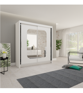 Schwebetürenschrank MK 150 cm mit Spiegel