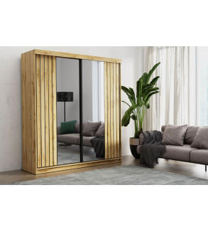 Schwebetürenschrank MO 200 cm mit Spiegel