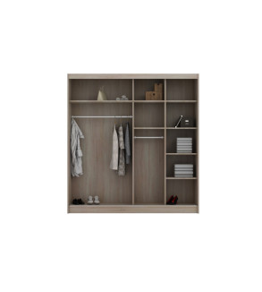 Schwebetürenschrank PO 203 cm mit Spiegel