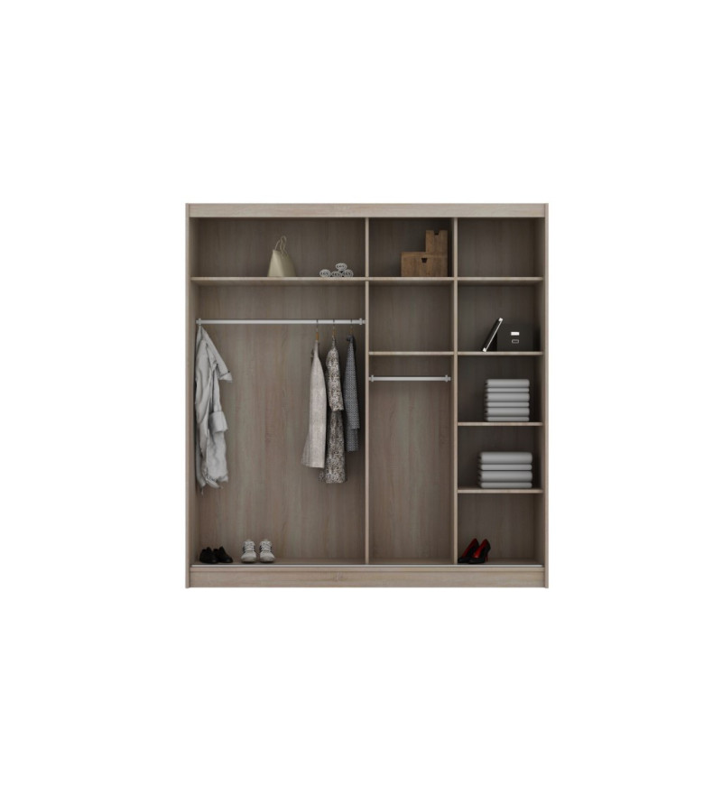 Schwebetürenschrank PO 203 cm mit Spiegel