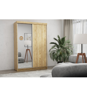 Schwebetürenschrank PA 150 cm mit Spiegel