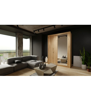 Schwebetürenschrank ROY 150 cm mit Spiegel