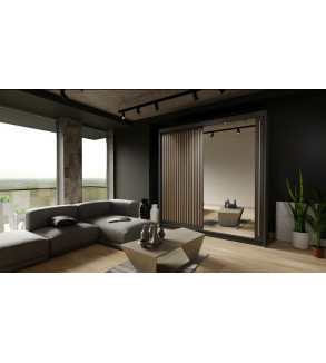 Schwebetürenschrank ROY 203 cm mit Spiegel