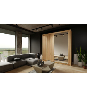 Schwebetürenschrank ROY 203 cm mit Spiegel